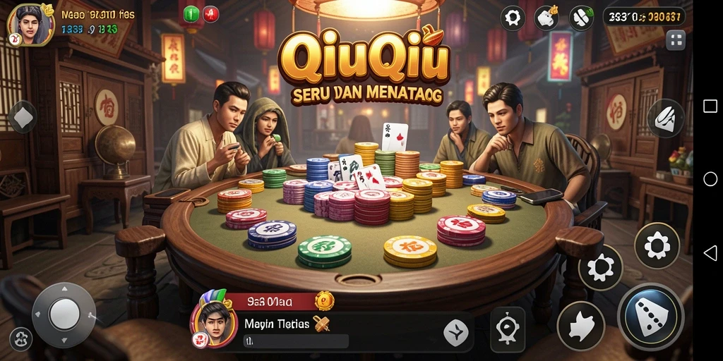 Tampilan gameplay seru QiuQiu di 93337.