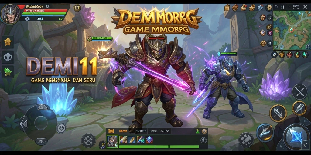 Tampilan gameplay yang seru di dunia MMORPG DEMI11.