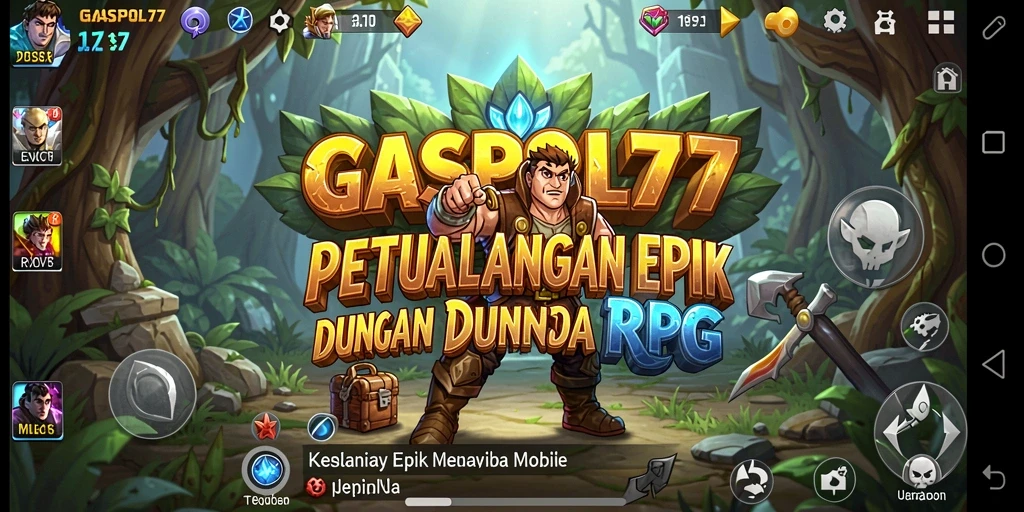 Tampilan gameplay RPG yang menarik dan penuh aksi di GASPOL77.