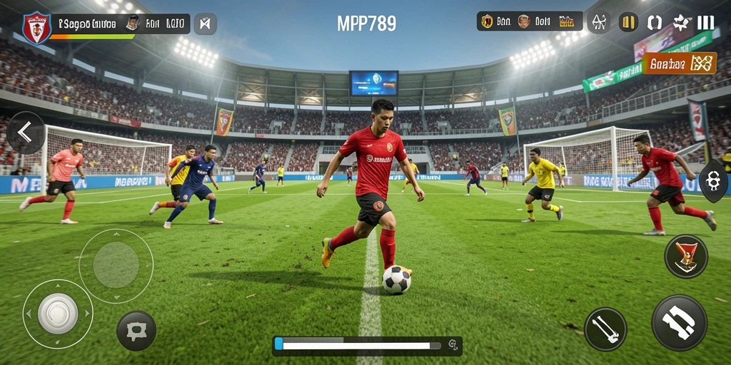 Tampilan gameplay MVP789 yang seru dan mendebarkan dalam pertandingan sepak bola.