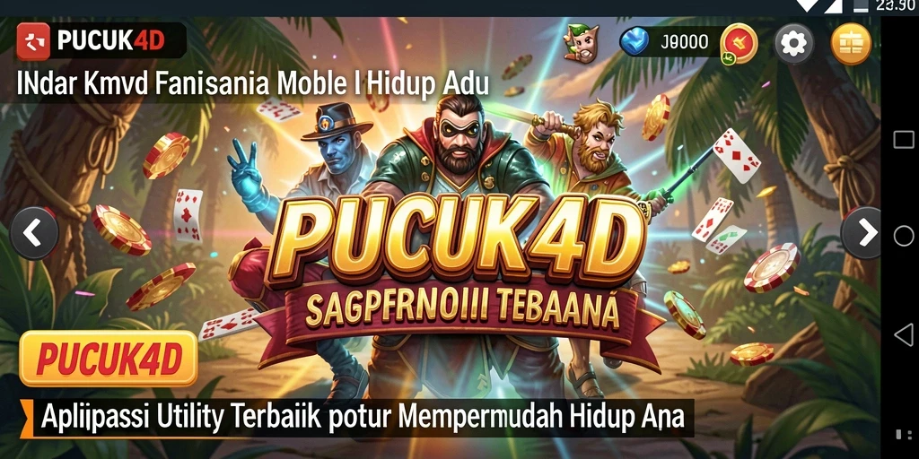 Tampilan utama <strong>PUCUK4D</strong> yang intuitif dan mudah digunakan.