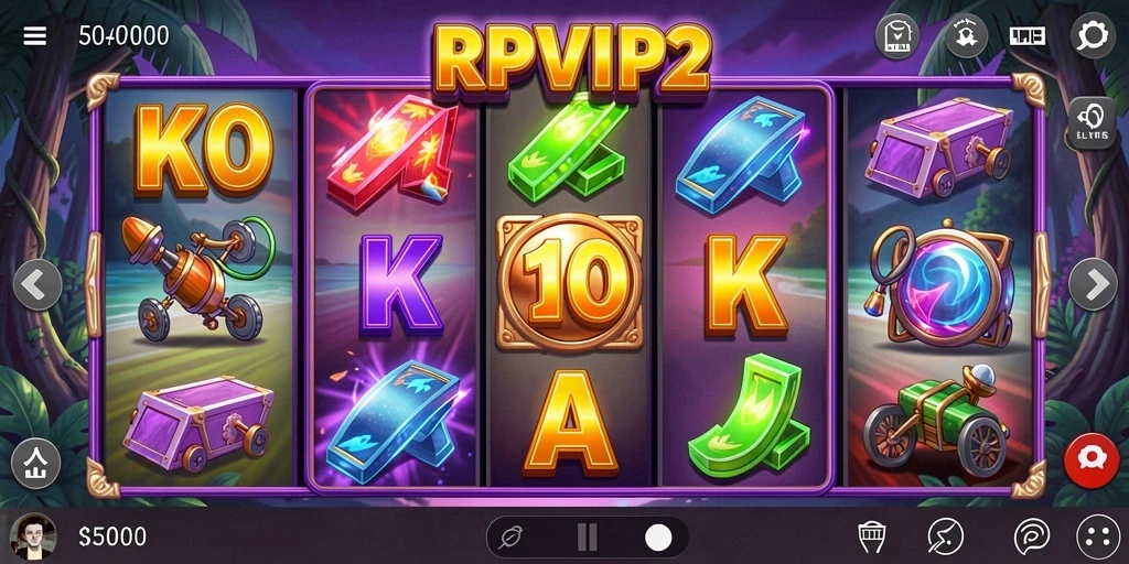 Tampilan menarik dari gameplay RPVIP2 yang penuh warna dan dinamis.