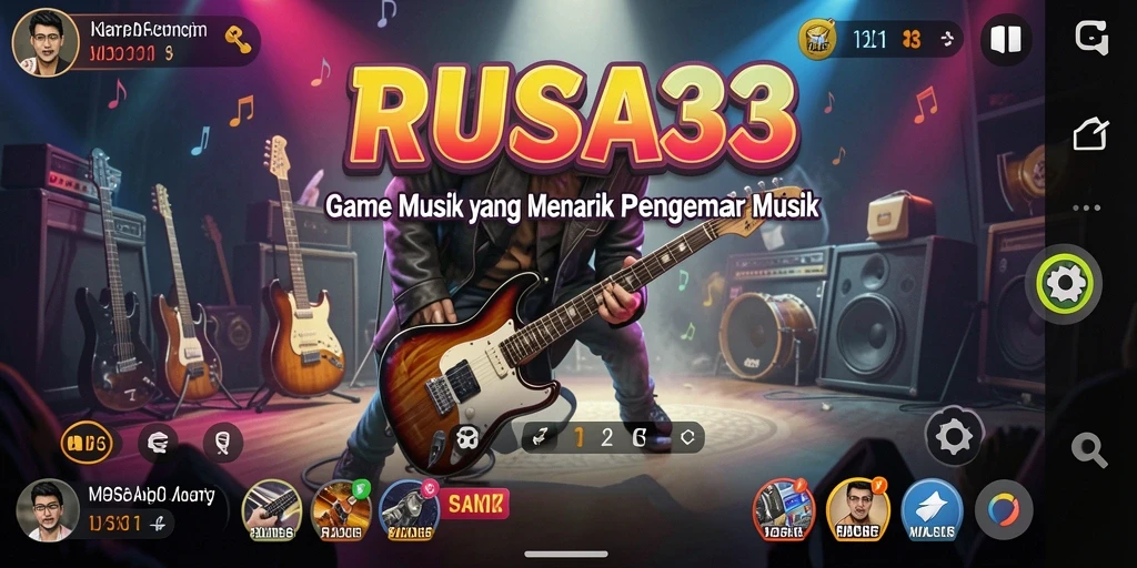 Screenshot gameplay <strong>RUSA33</strong> menampilkan keseruan bermain musik.